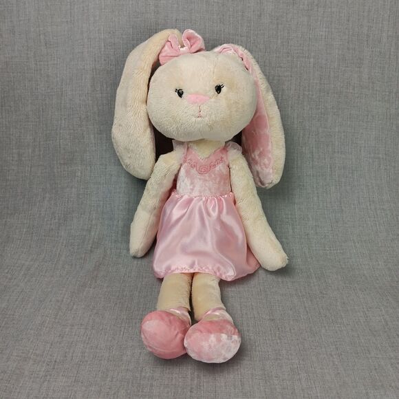 Gund Curtsy The Ballerina Bunny Take Along Friend Soft Doll Floppy Limbs Plush - Picture 2 of 9
